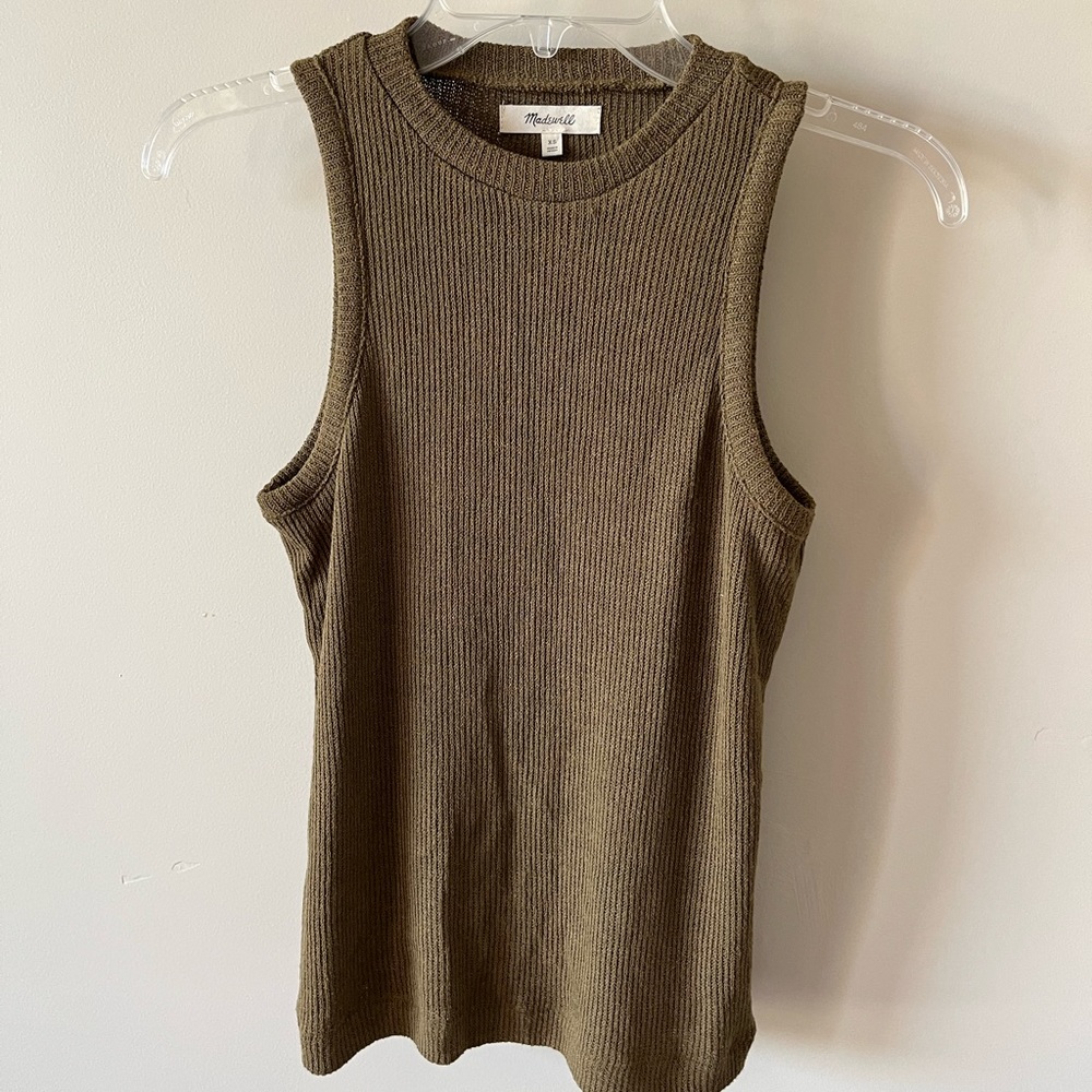 Madewell Green Sweater Tank